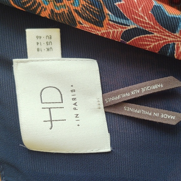 Anthropologie HD in Paris Elsie Floral Peplem Top - Picture 4 of 8